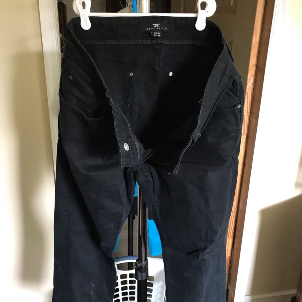 Mens Legacy Edition Skinny Jeans Black 34/32